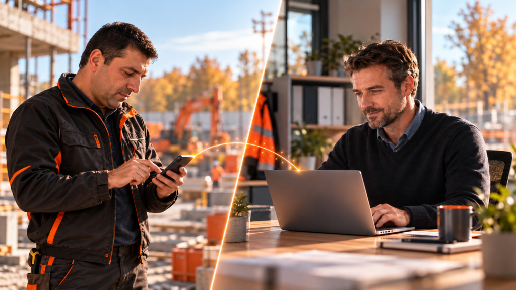Dati condivisi tra ufficio e cantiere nel gestionale Hopperix
